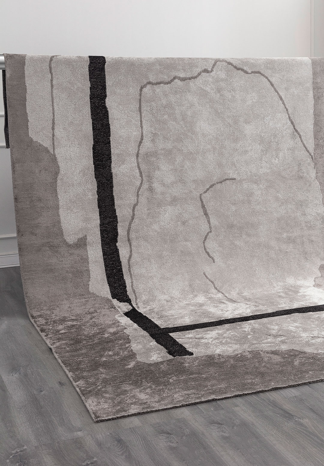 SALAMANCA BLACK - DARK GREY - LIGHT GREY RUG