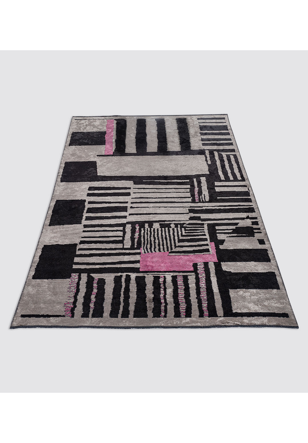OXFORD Чёрный - Розовый - GREY Ковер