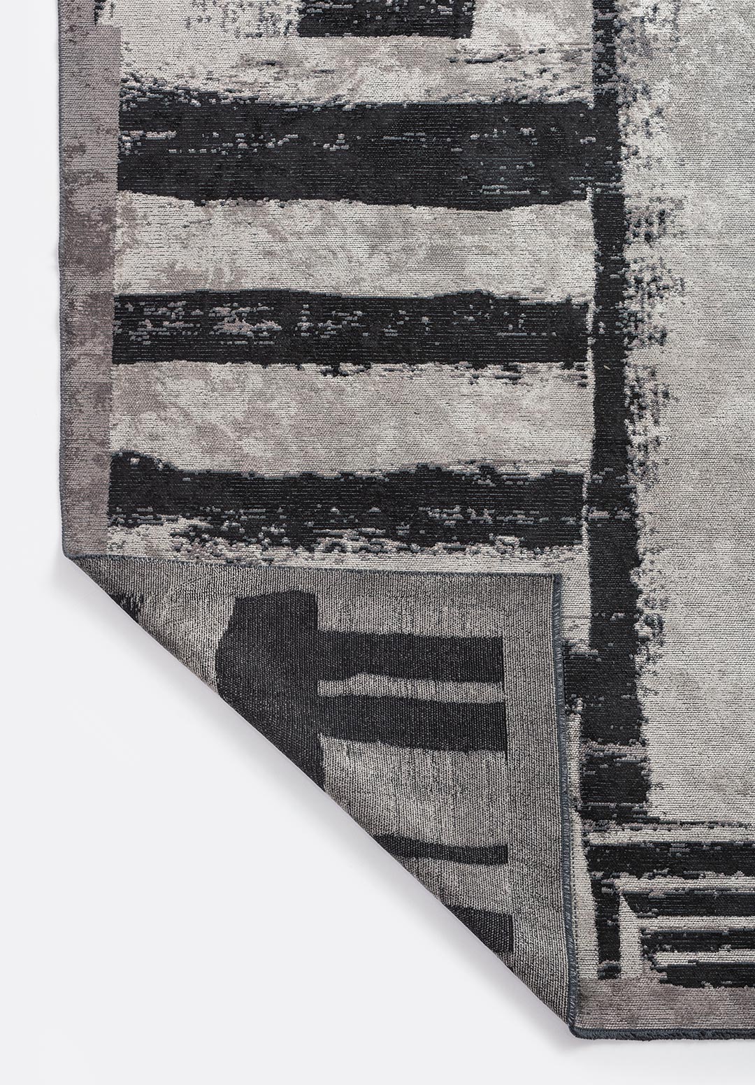 CAMBRIDGE BLACK - DARK GREY - CREAM RUG