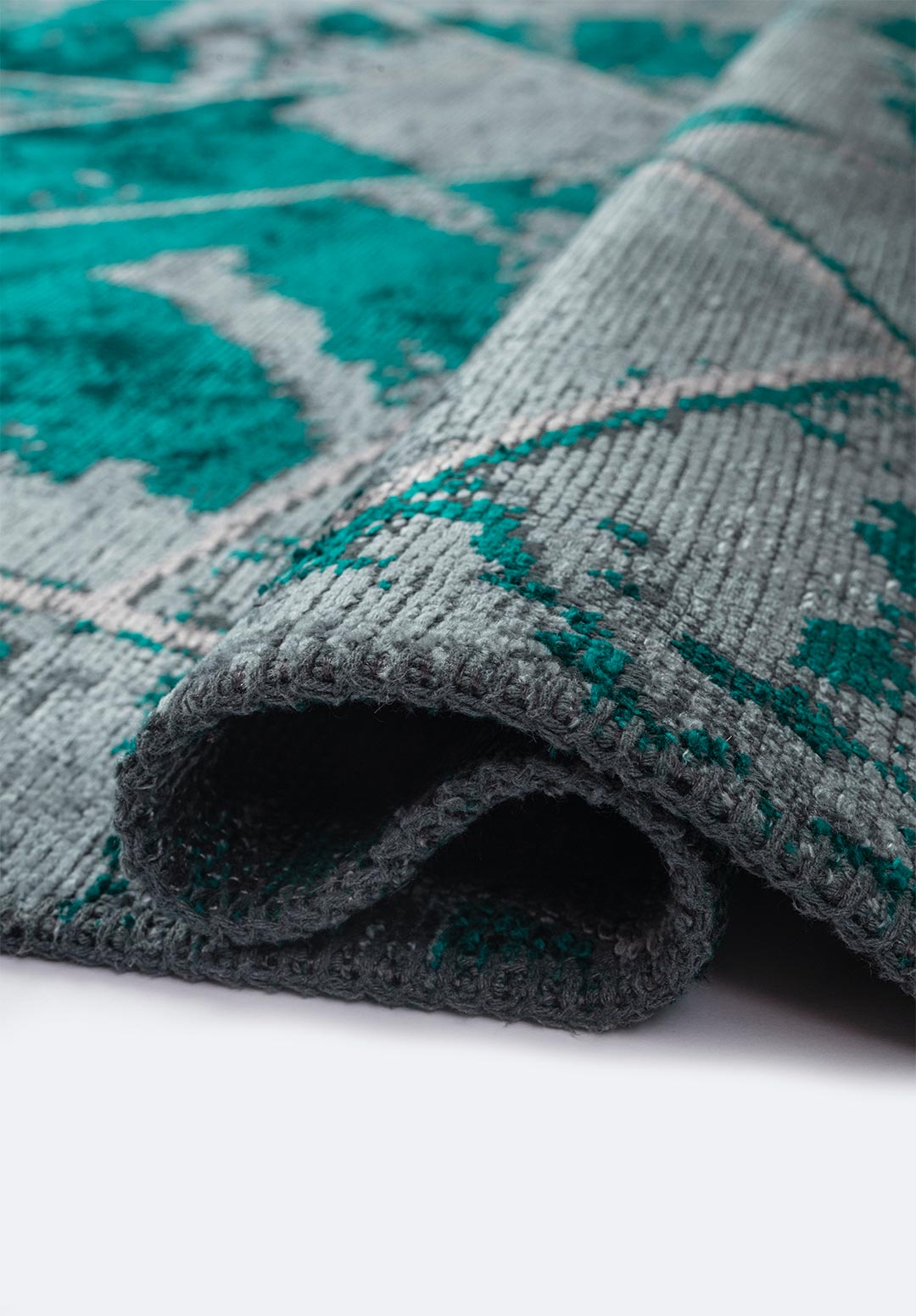 BREMEN Синий - Тёмный Бирюзовый - Светлый GREY Ковер