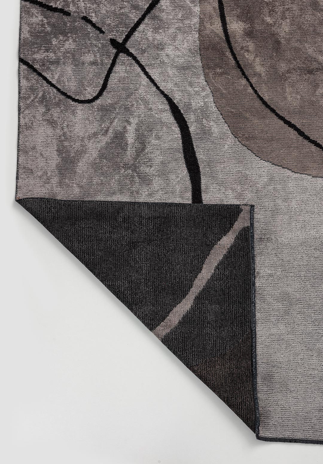 LAGOS BLACK - DARK GREY - COPPER - LIGHT GREY RUG