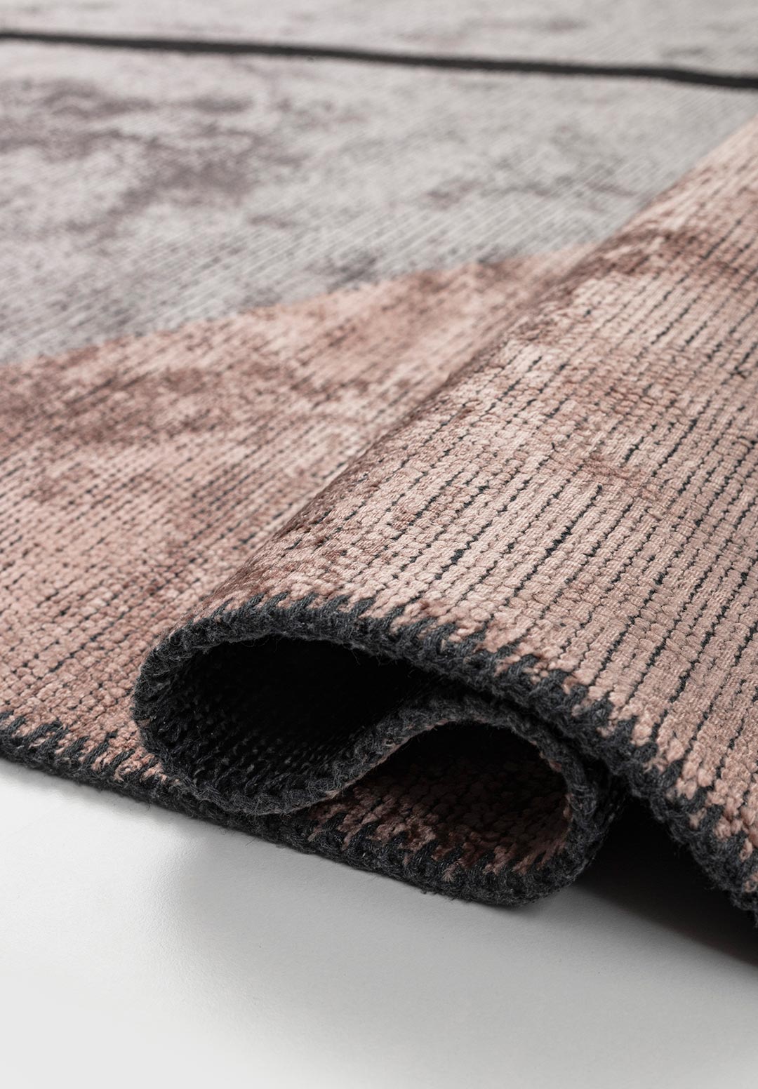 LAGOS BLACK - DARK GREY - COPPER - LIGHT GREY RUG