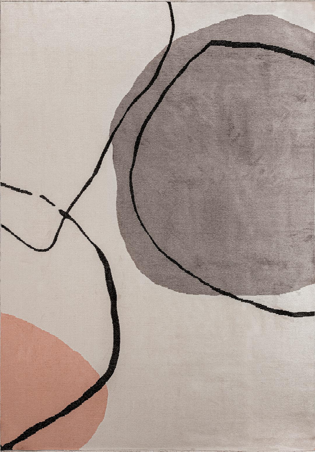 LAGOS Чёрный - Тёмный GREY - COPPER - Экрю Ковер