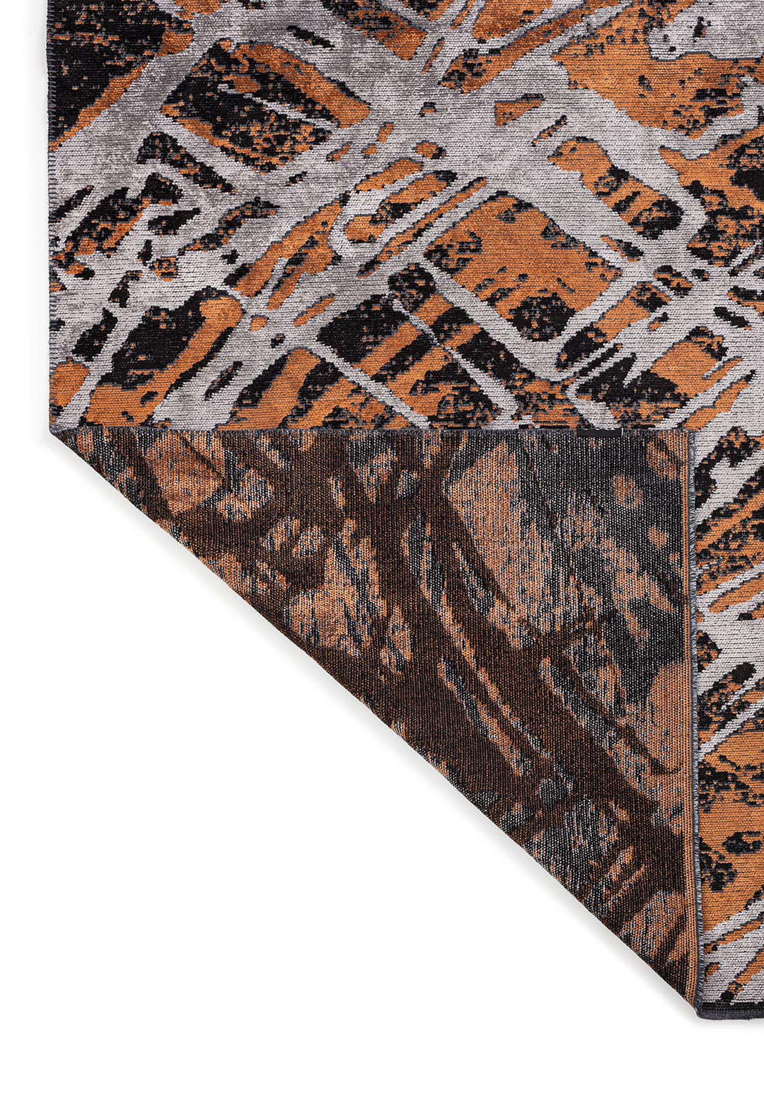 DUSSELDORF Чёрный - Терракотовый - Светлый GREY Ковер