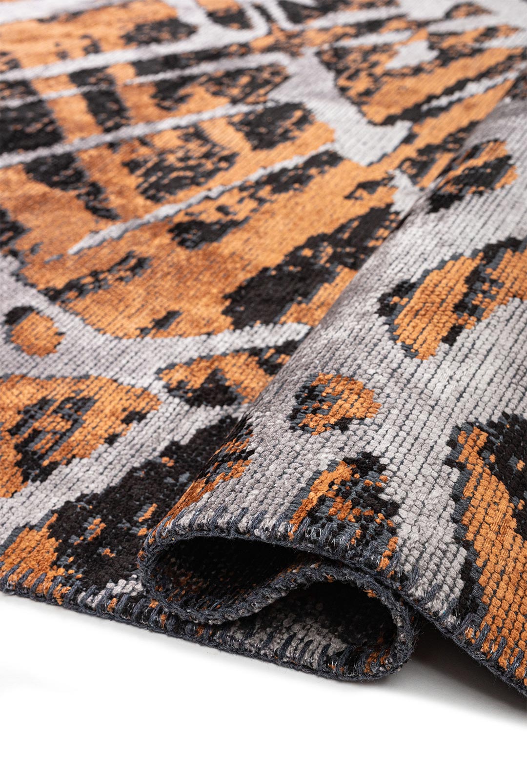 DUSSELDORF Чёрный - Терракотовый - Светлый GREY Ковер