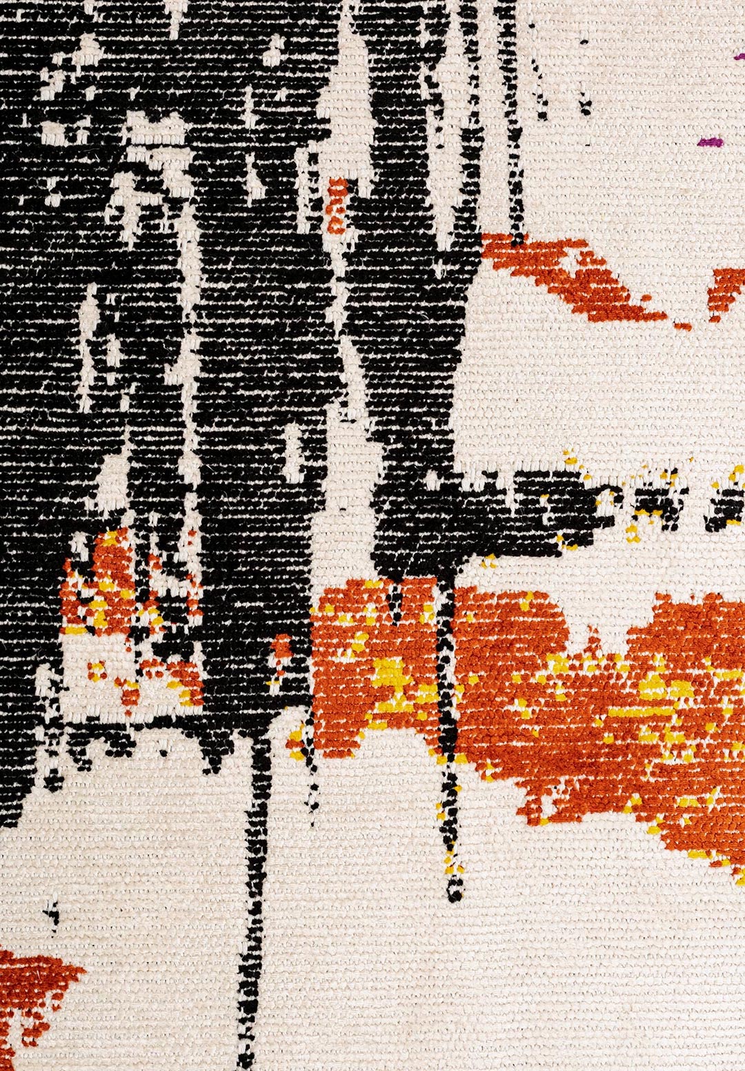 PO Чёрный - Фиолетовый - Красный - RUST - Жёлтый - Экрю Ковер