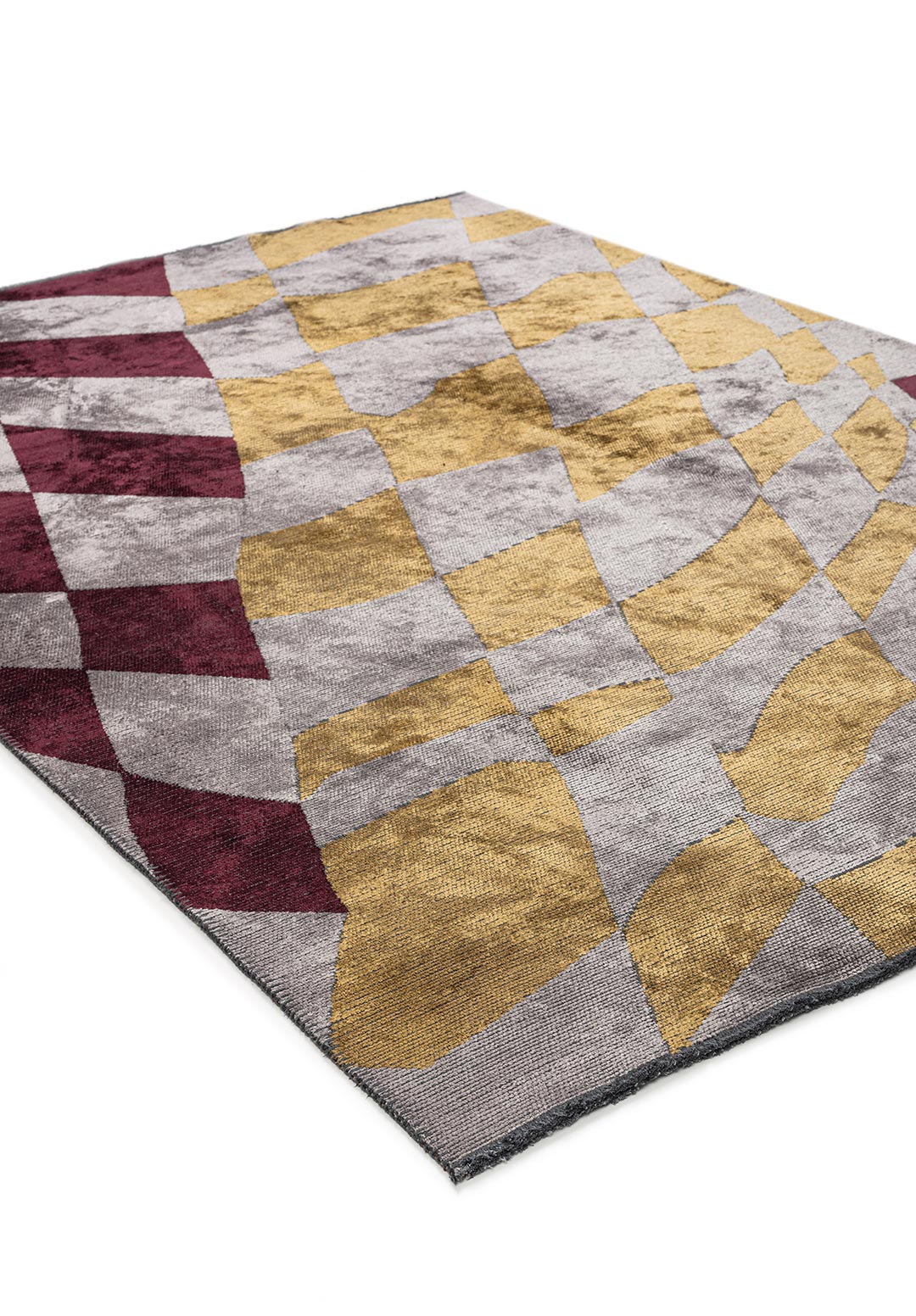 JERSEY CHERRY - LIGHT GREY - GOLD - LIGHT GREY RUG