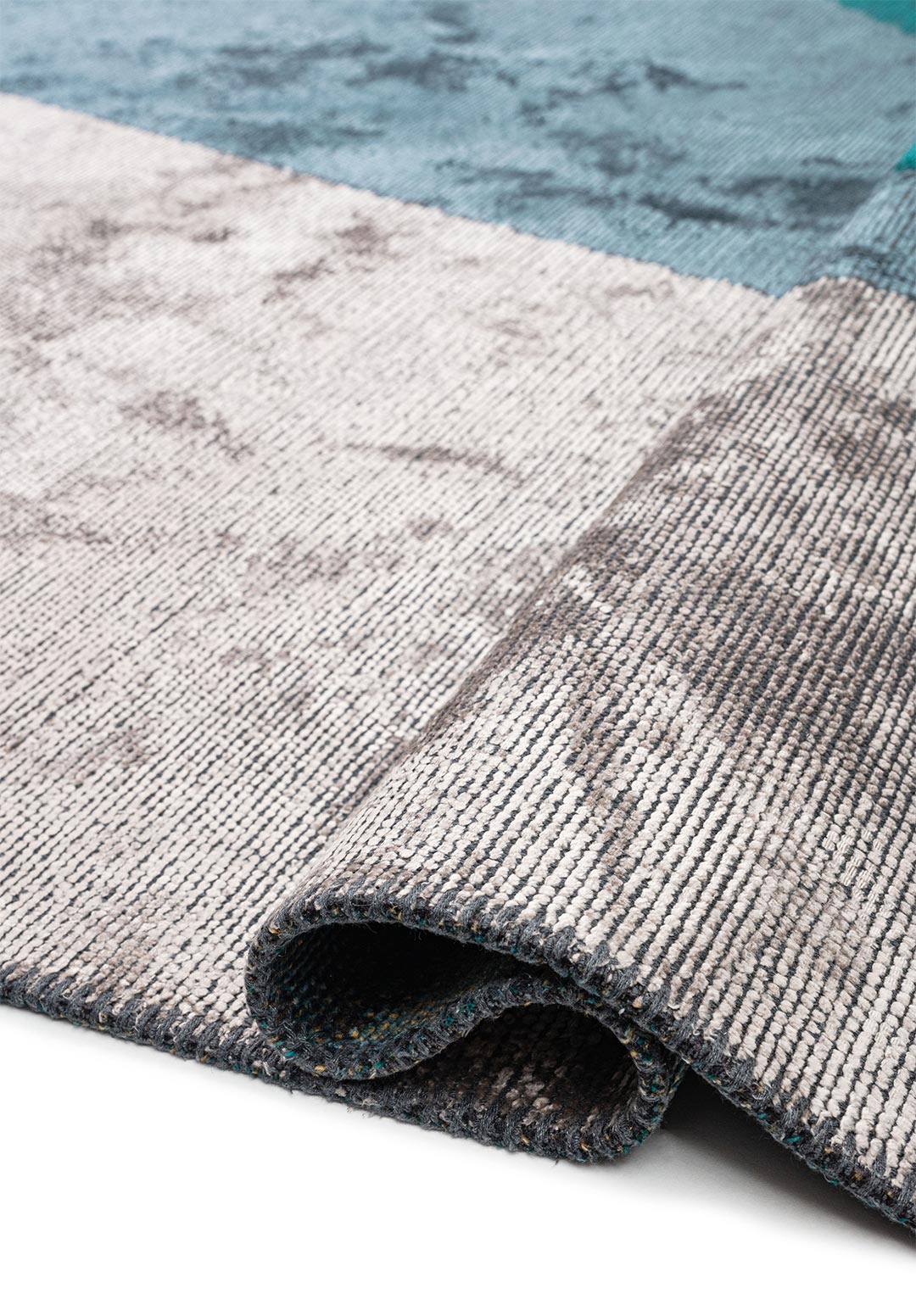 LONDON MUSTARD - LIGHT GREY - DARK TURQUOISE - PETROL - CHARCOAL RUG