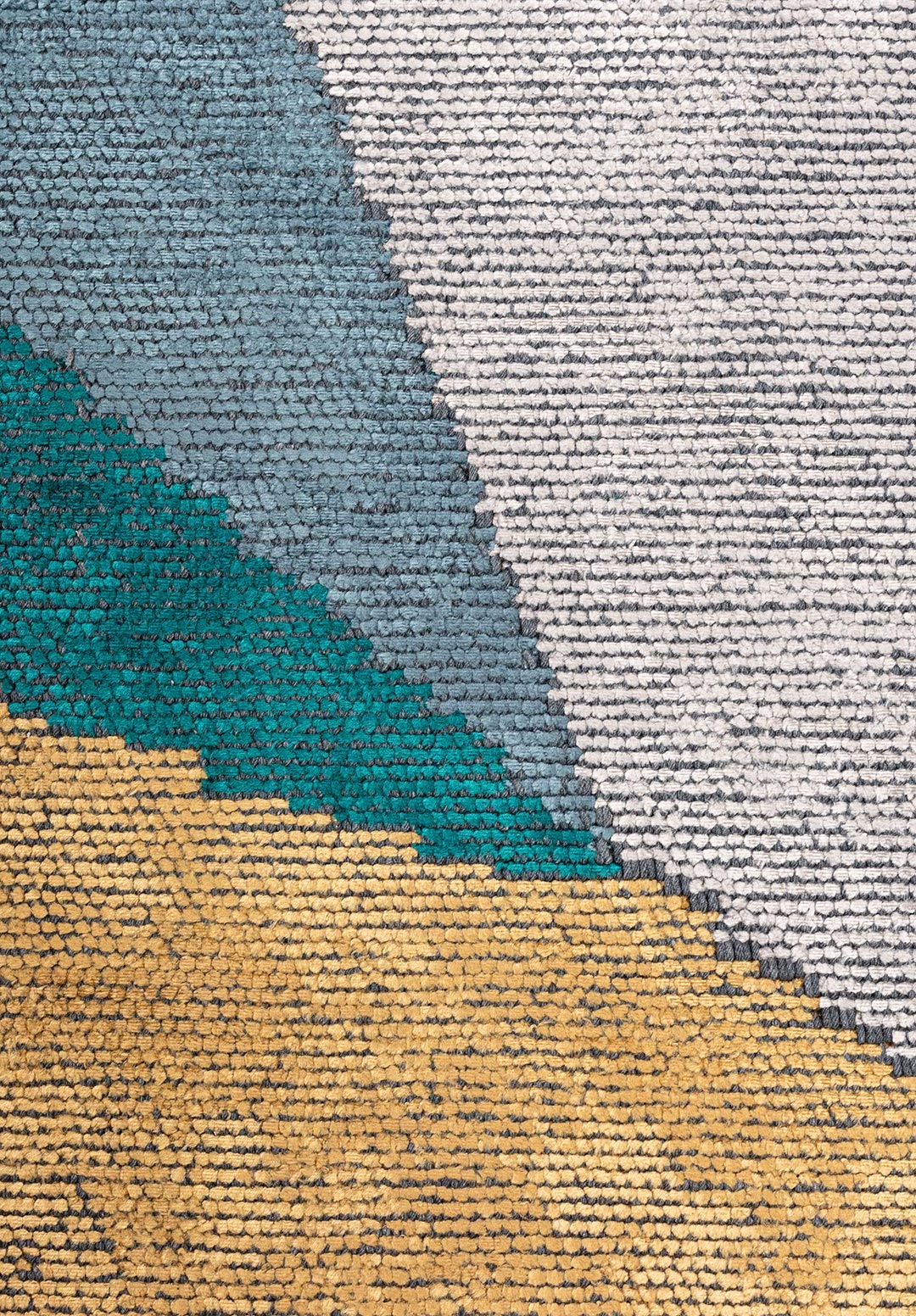 LONDON MUSTARD - LIGHT GREY - DARK TURQUOISE - PETROL - CHARCOAL RUG