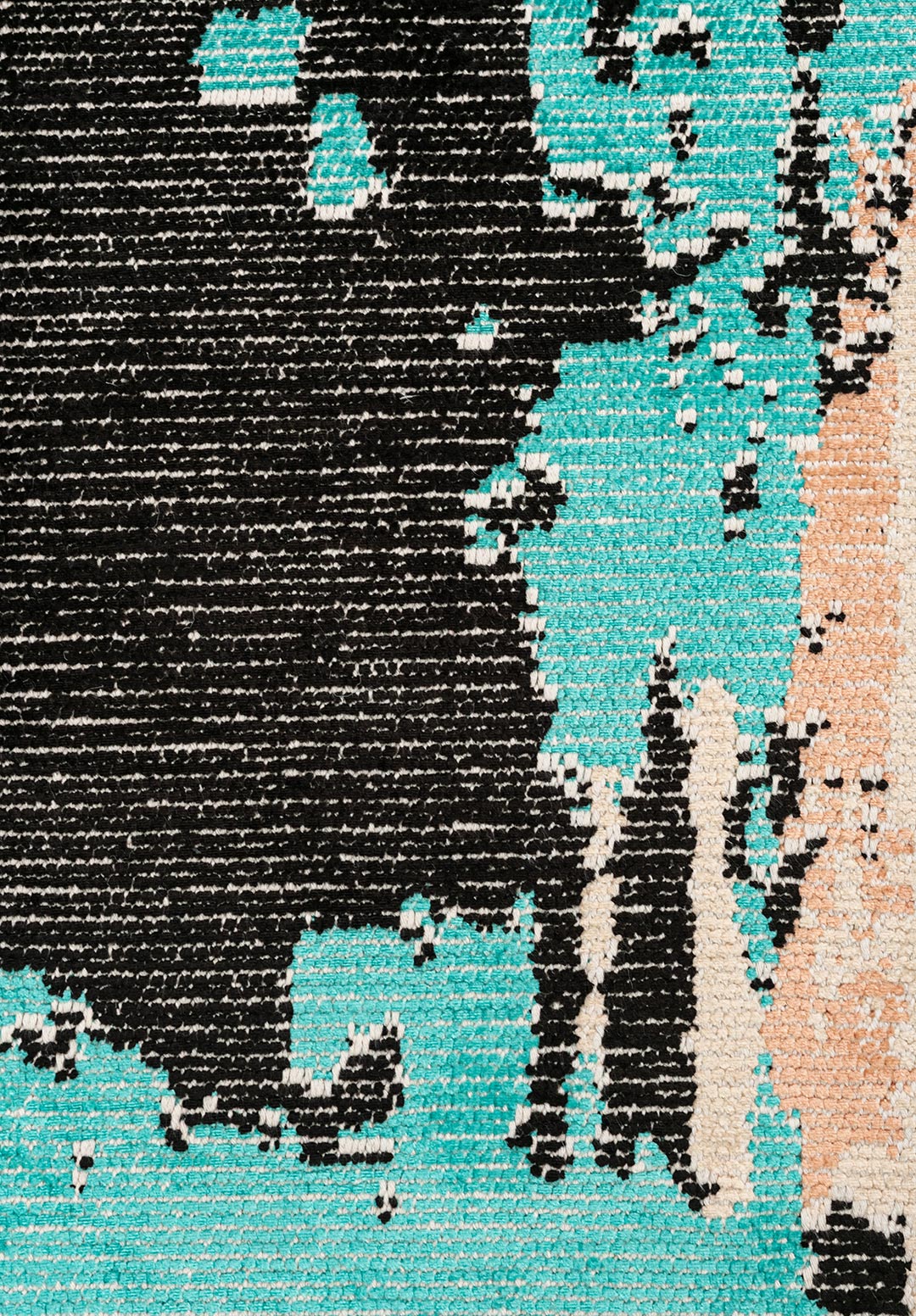 CAPRI Чёрный - PETROL - Тёмный Норковый - COPPER - Бирюзовый - Кремовый Ковер