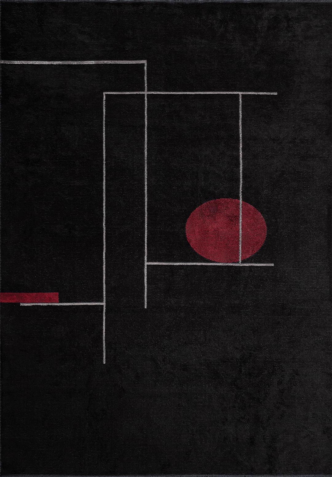 CIRCUS Светлый GREY - Чёрный - Красный Ковер