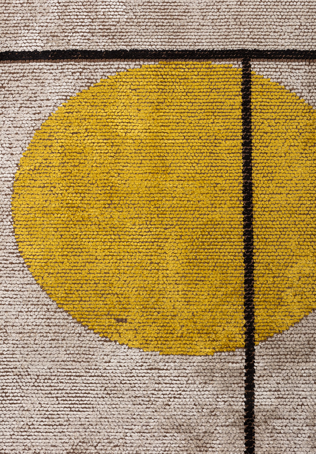 CIRCUS BLACK - BONE - YELLOW RUG