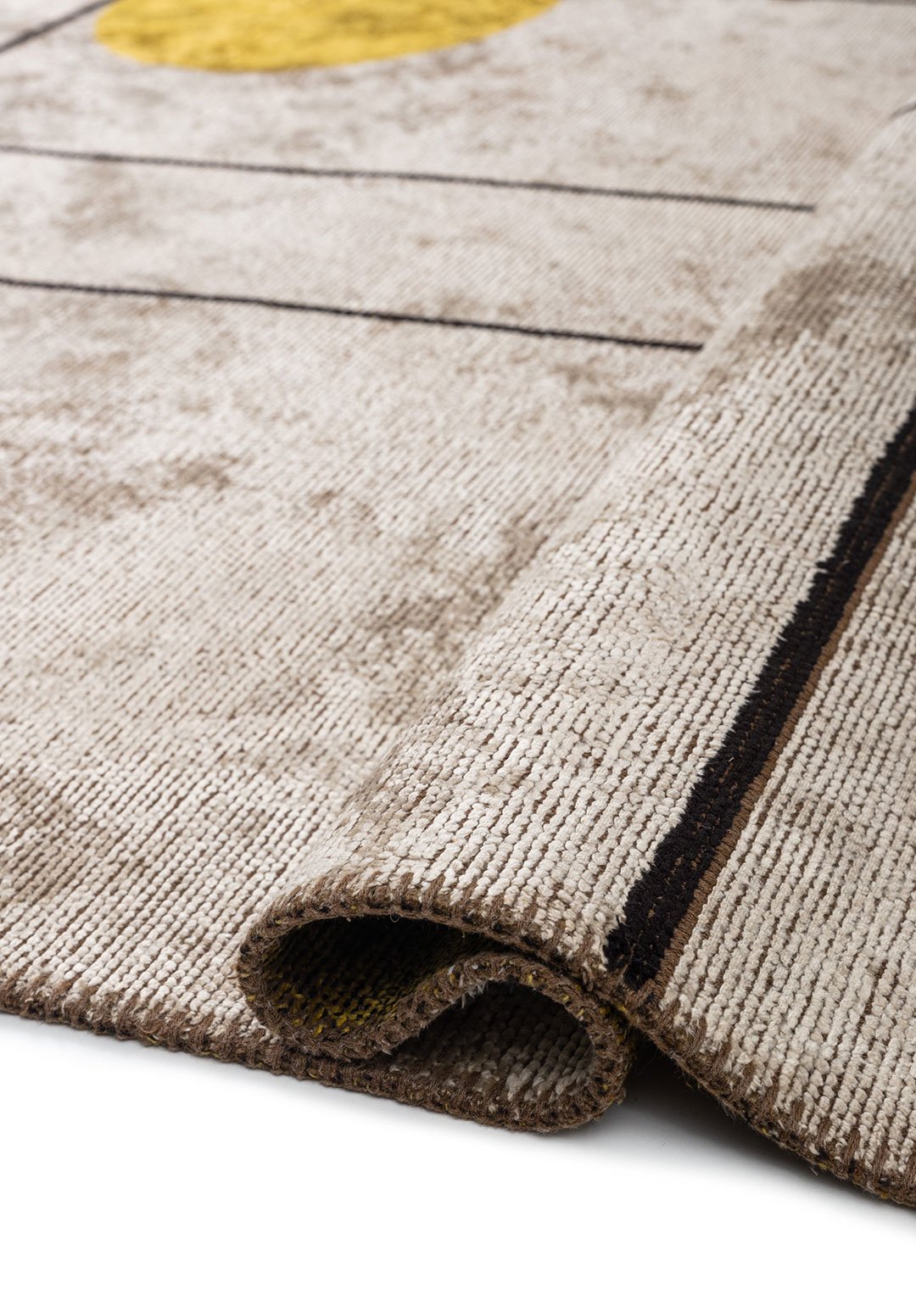 CIRCUS BLACK - BONE - YELLOW RUG