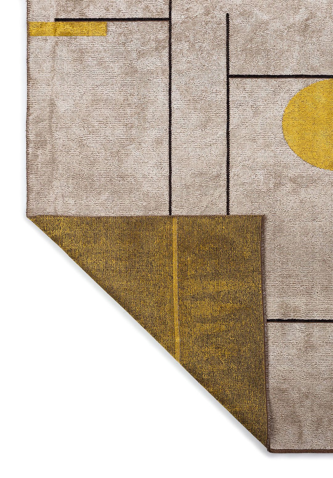 CIRCUS BLACK - BONE - YELLOW RUG