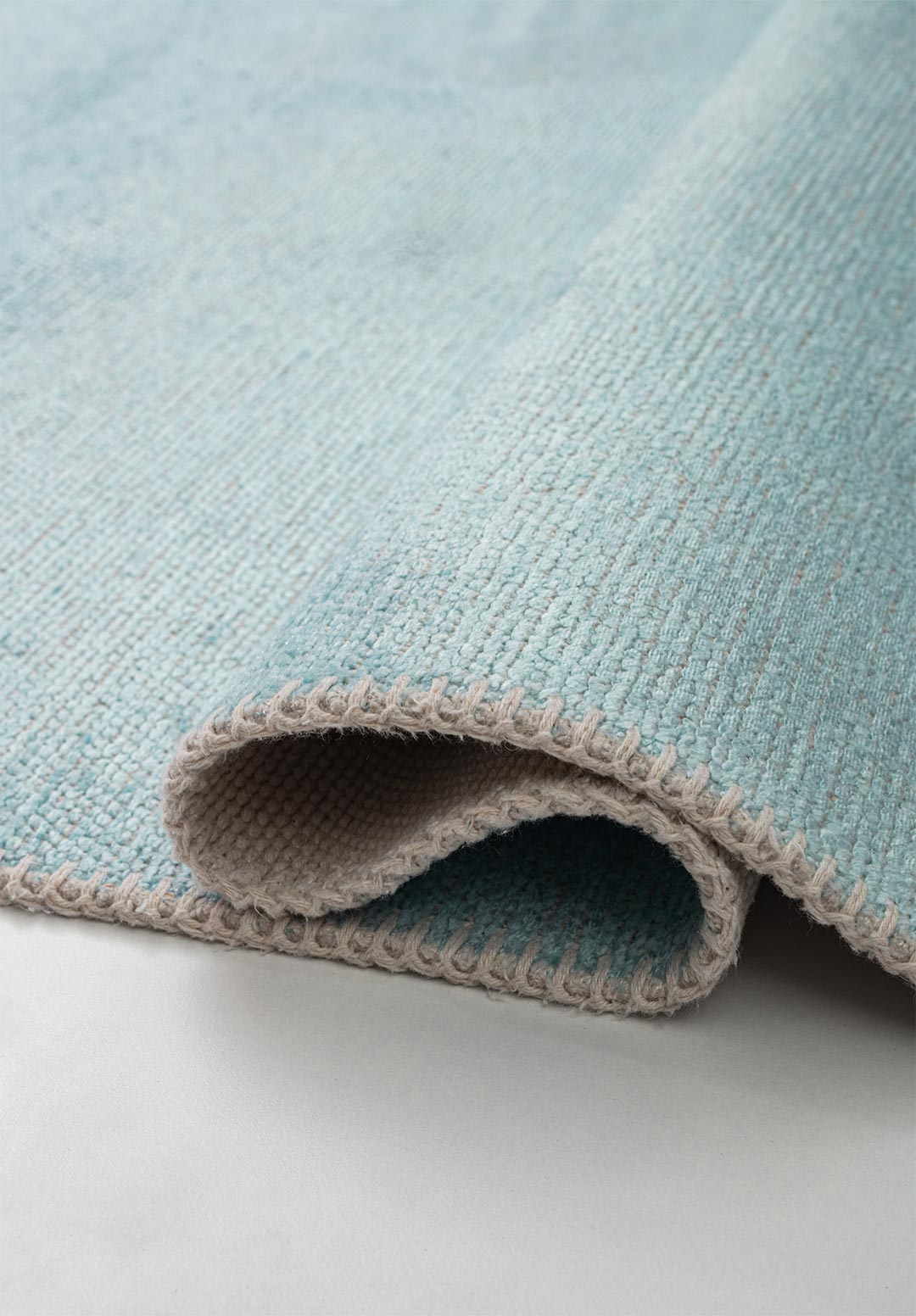 Перламутровый ICE Синий Ковер