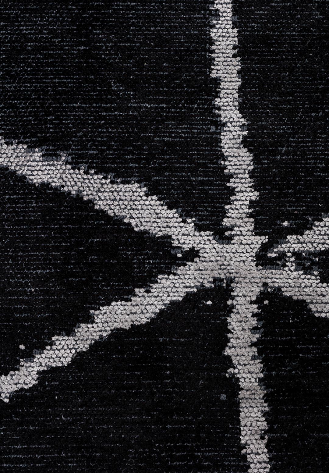 PALERMO LIGHT GREY - BLACK RUG
