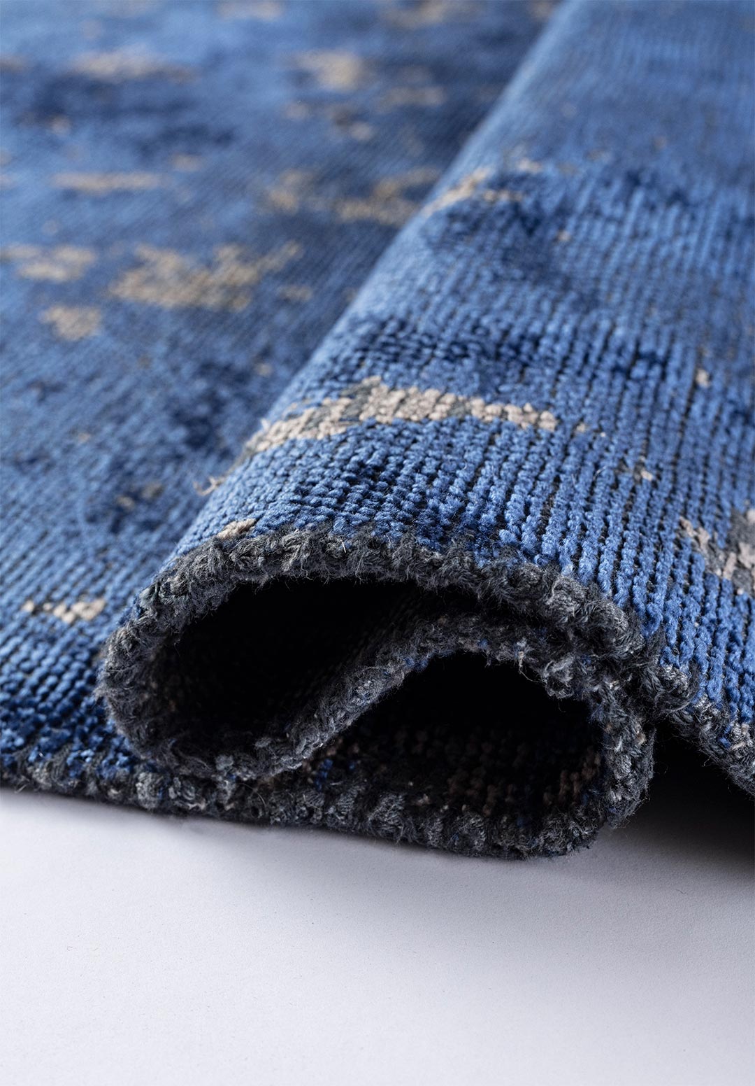 VERONA DARK GREY - NAVY BLUE RUG