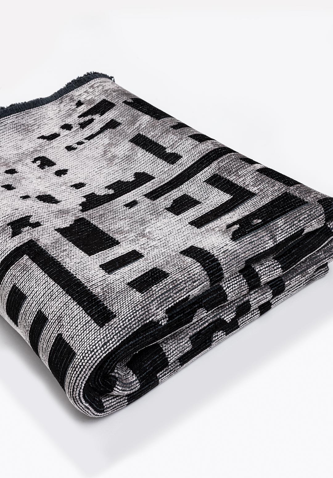 ROME BLACK - LIGHT GREY RUG