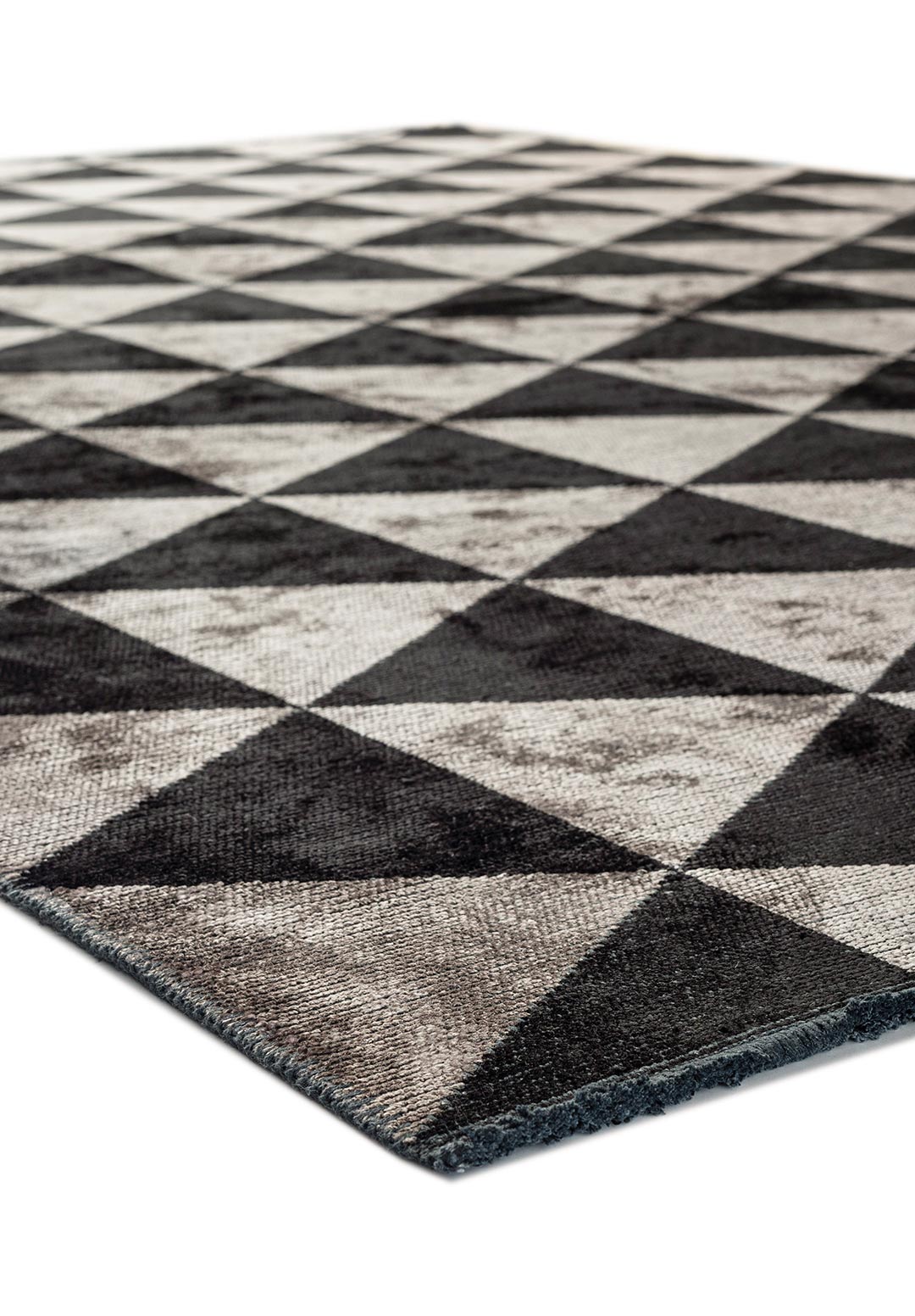 FERRARA BLACK - LIGHT GREY RUG