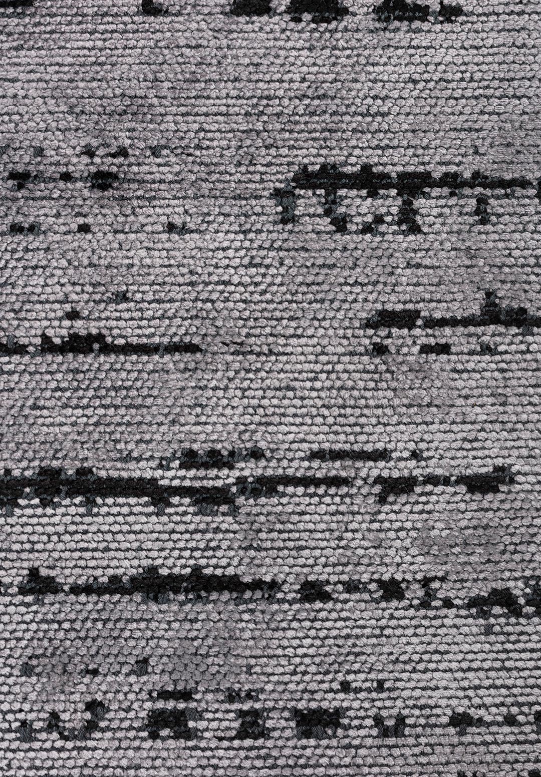 COMO LIGHT GREY - BLACK RUG