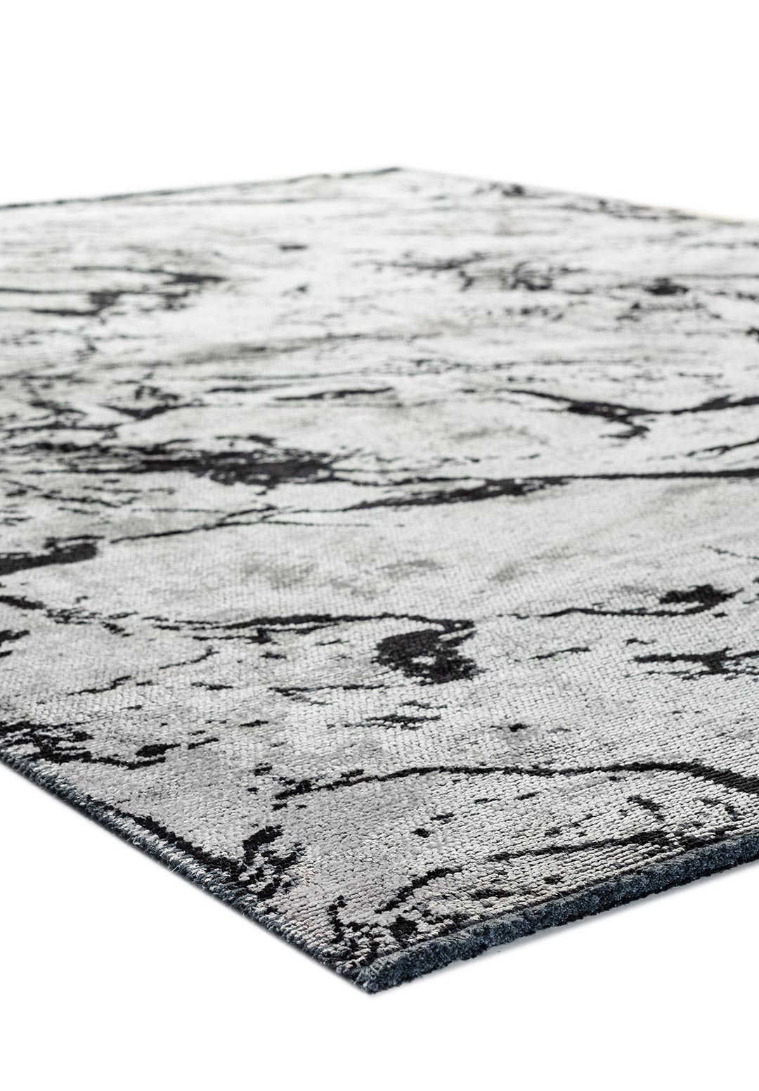 VENICE BLACK - LIGHT GREY RUG