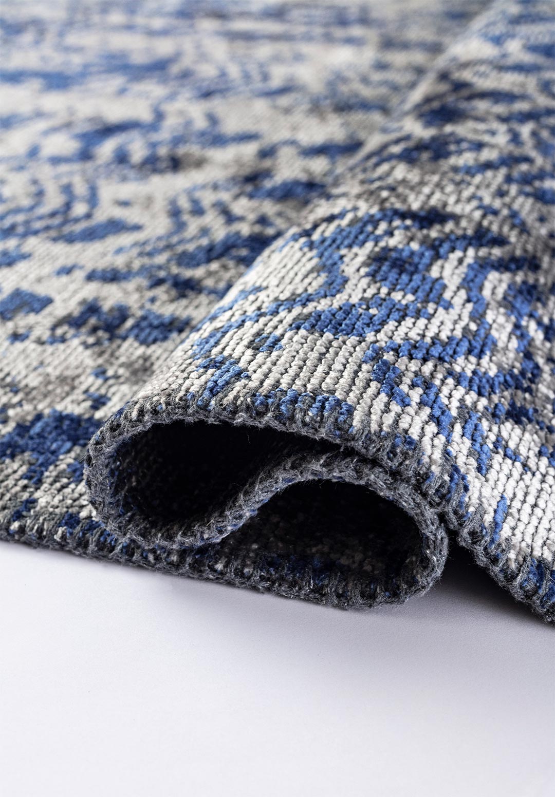 TERAMO Светлый GREY - Тёмно - синий Синий Ковер