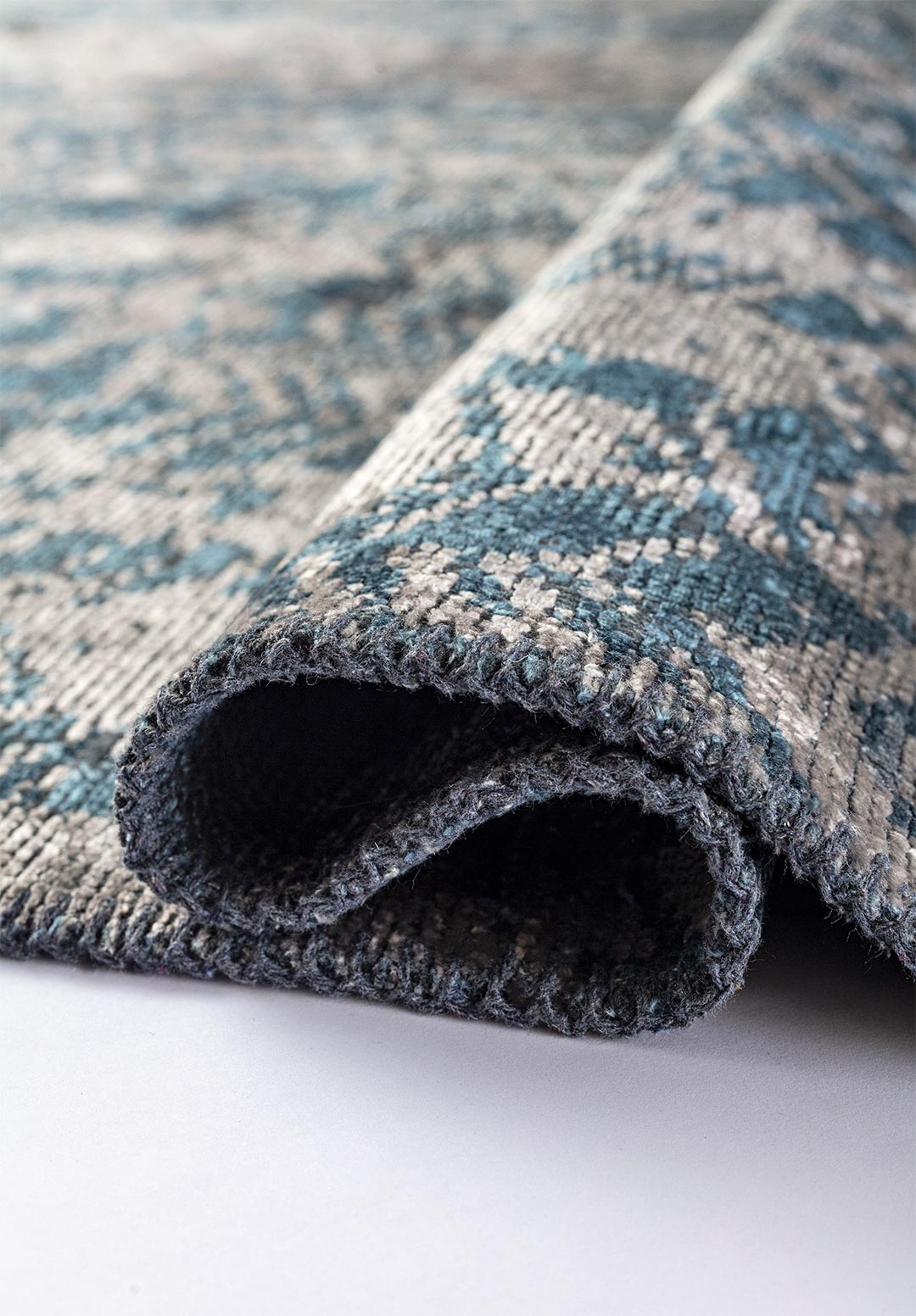 TERAMO LIGHT GREY - BLUE RUG