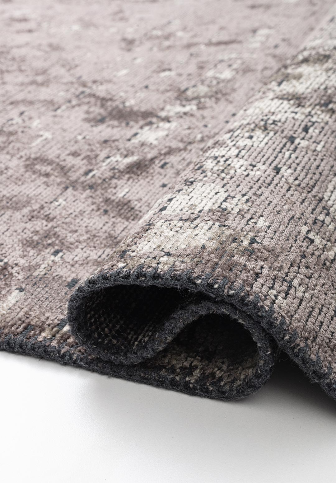 RAIN DARK GREY - CREAM RUG