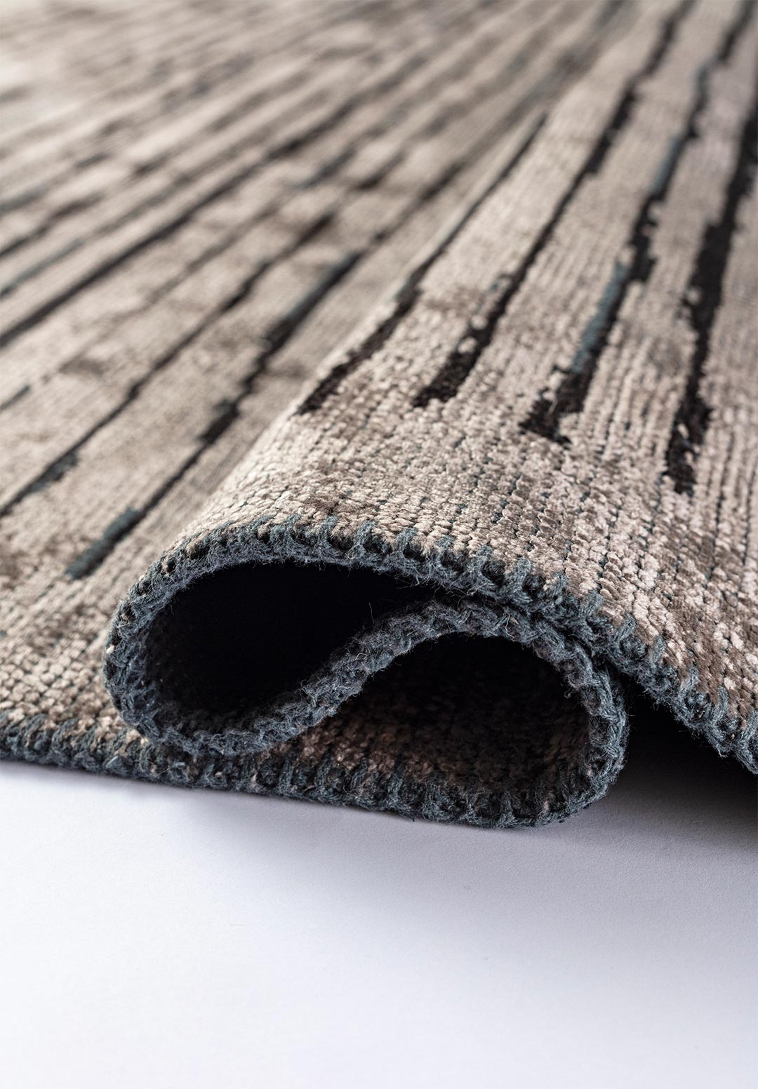 STRIPE Чёрный - Тёмный GREY Ковер