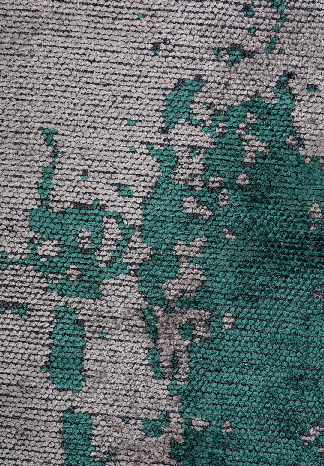 PAINT DARK GREEN - GREY RUG