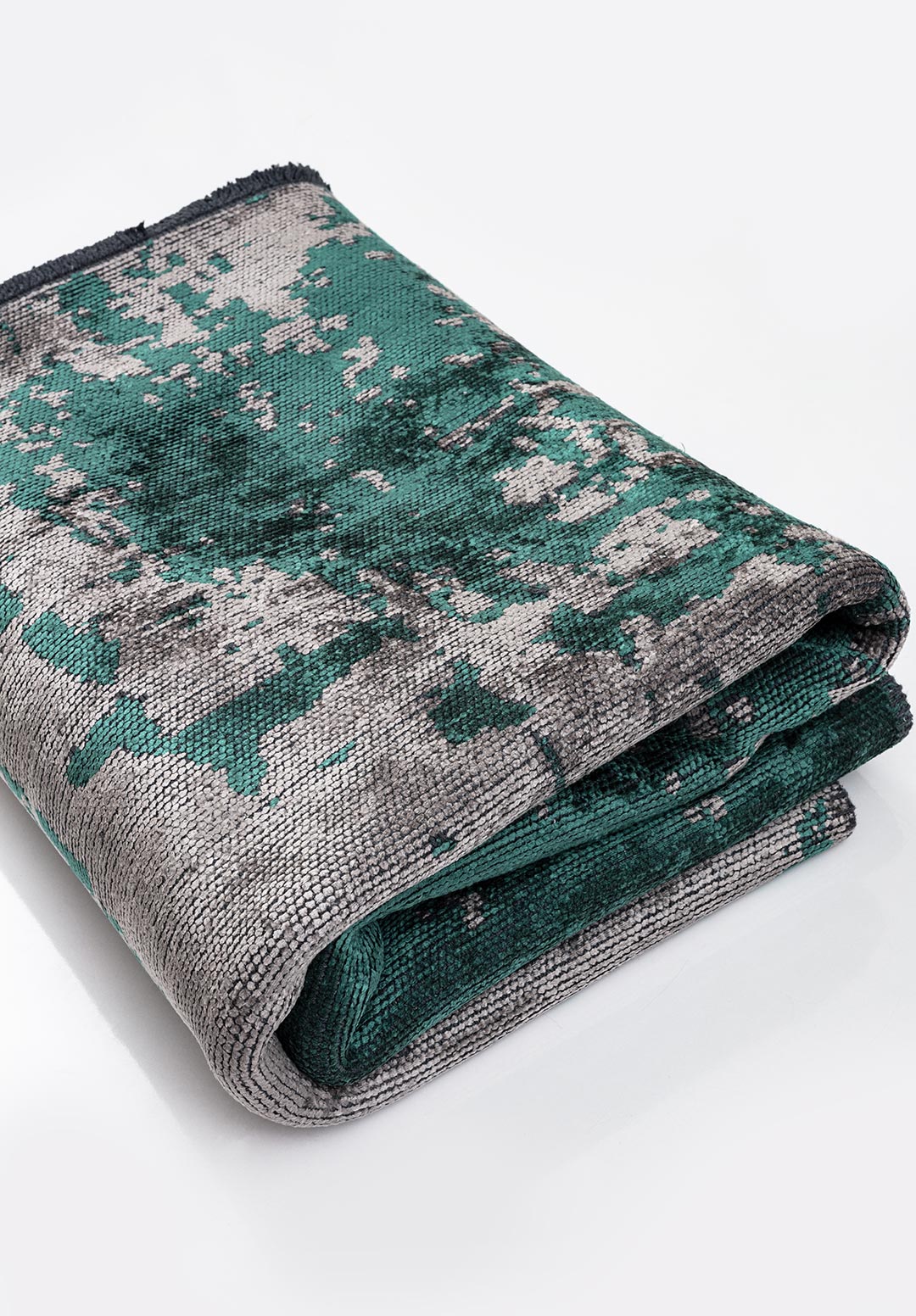 PAINT DARK GREEN - GREY RUG