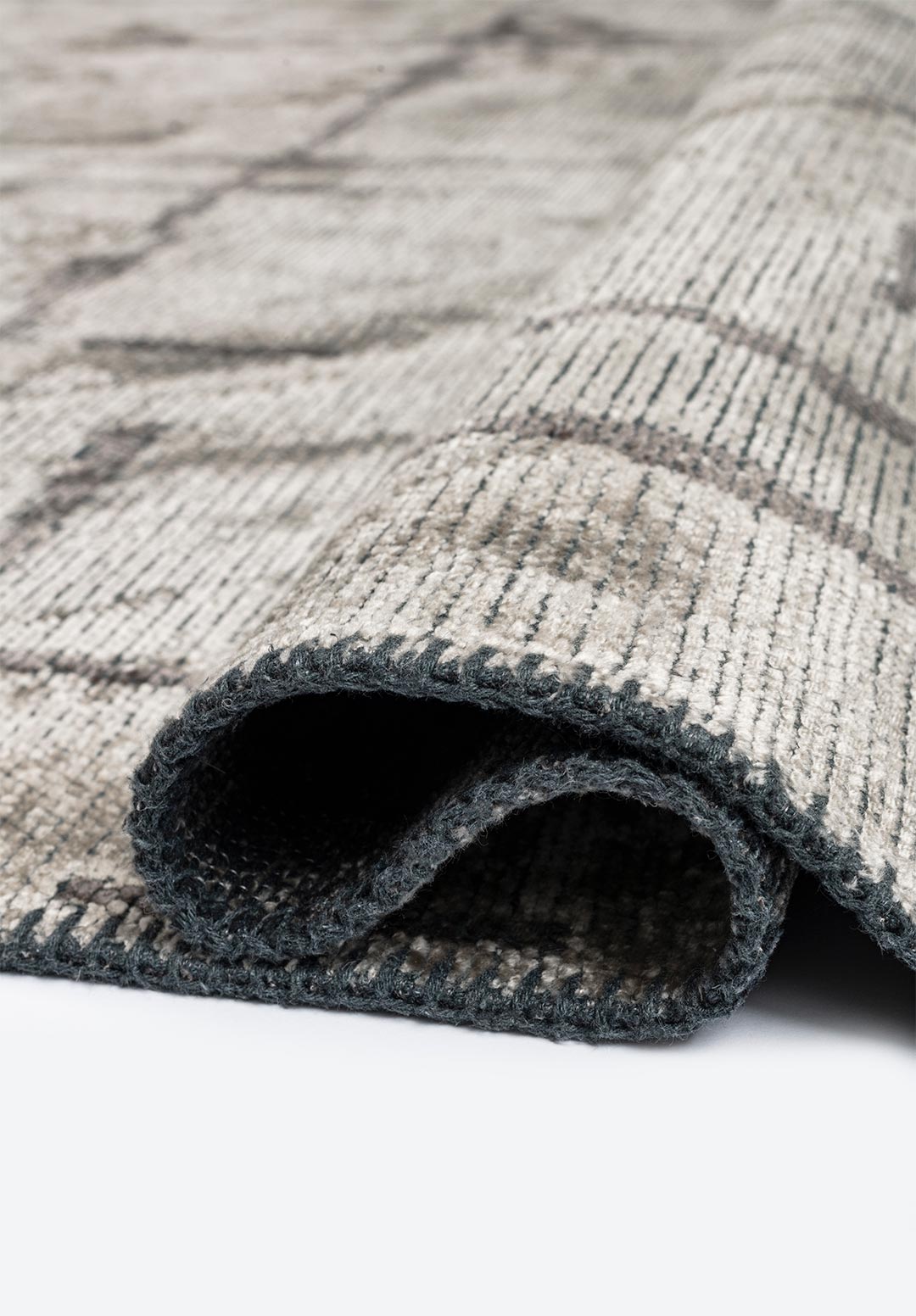 MARK Тёмный GREY - Кремовый Ковер