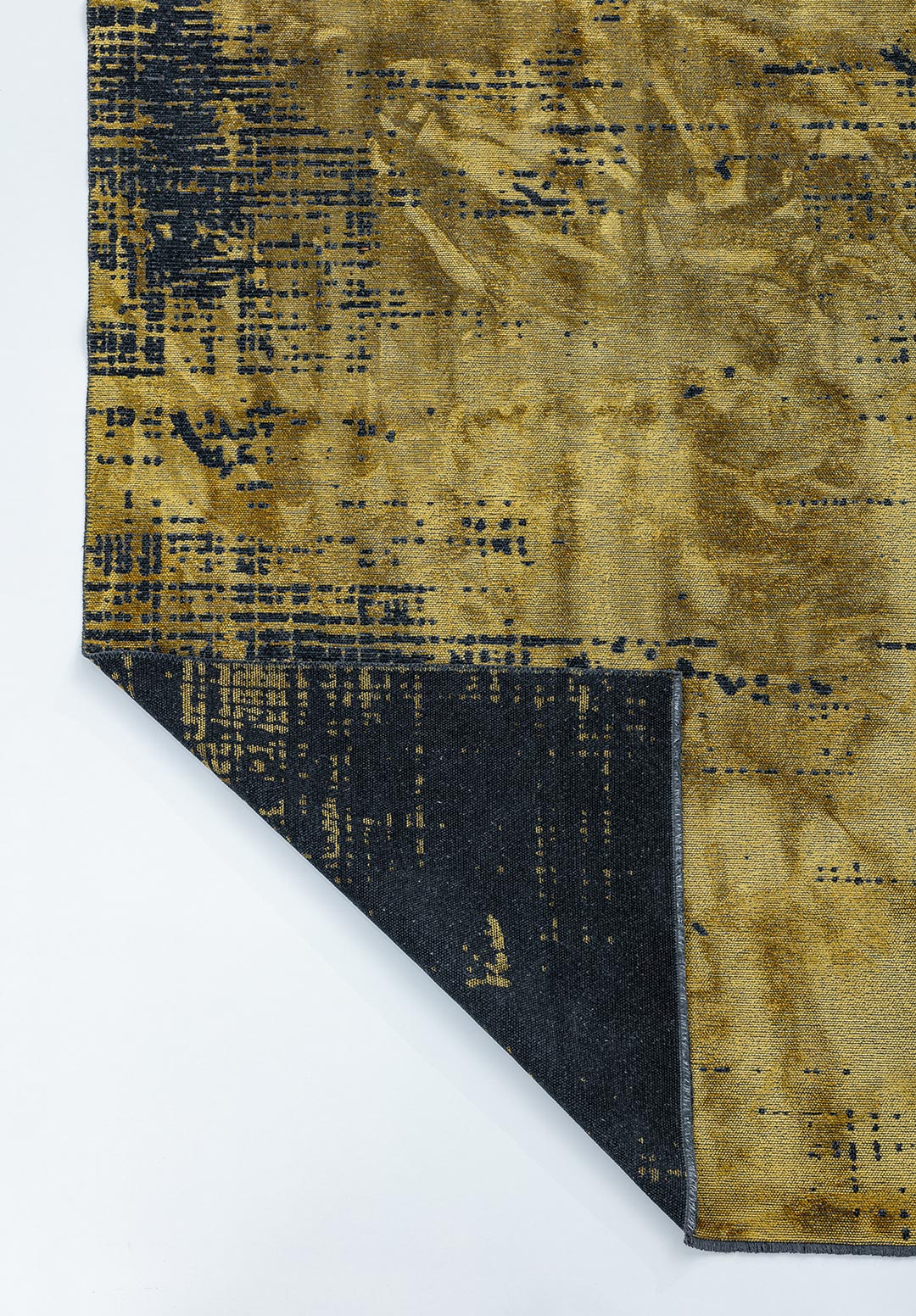 SPACE Жёлтый - MATTE Чёрный Ковер