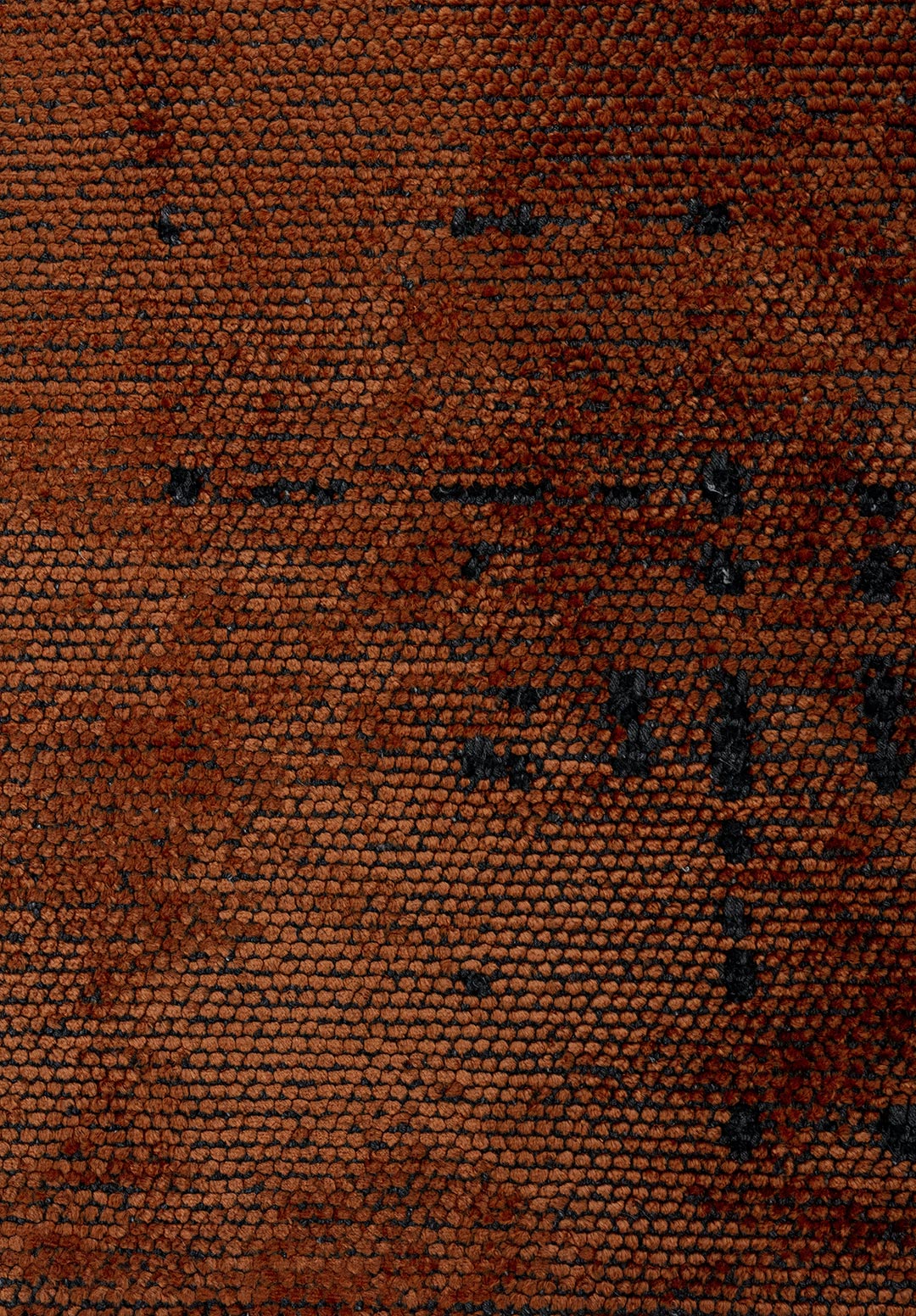 SPACE Терракотовый - MATTE Чёрный Ковер