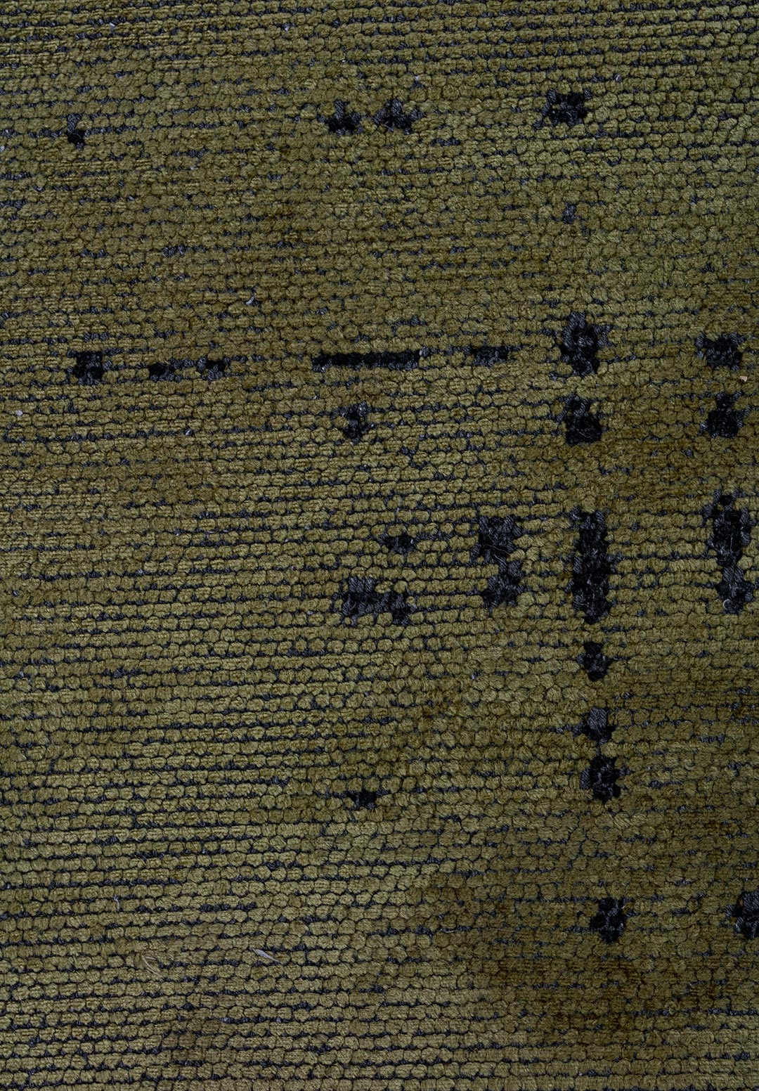 SPACE Зелёный - MATTE Чёрный Ковер