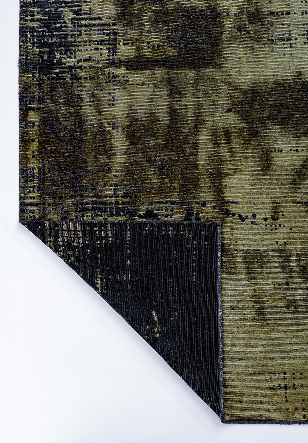 SPACE Зелёный - MATTE Чёрный Ковер