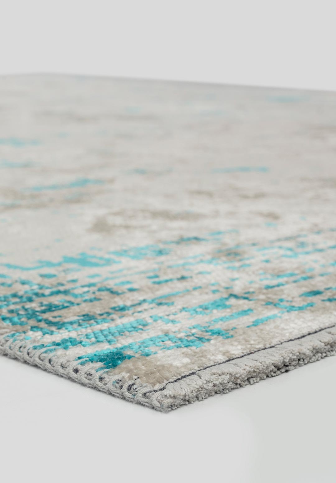 SPACE Экрю - Бирюзовый Ковер