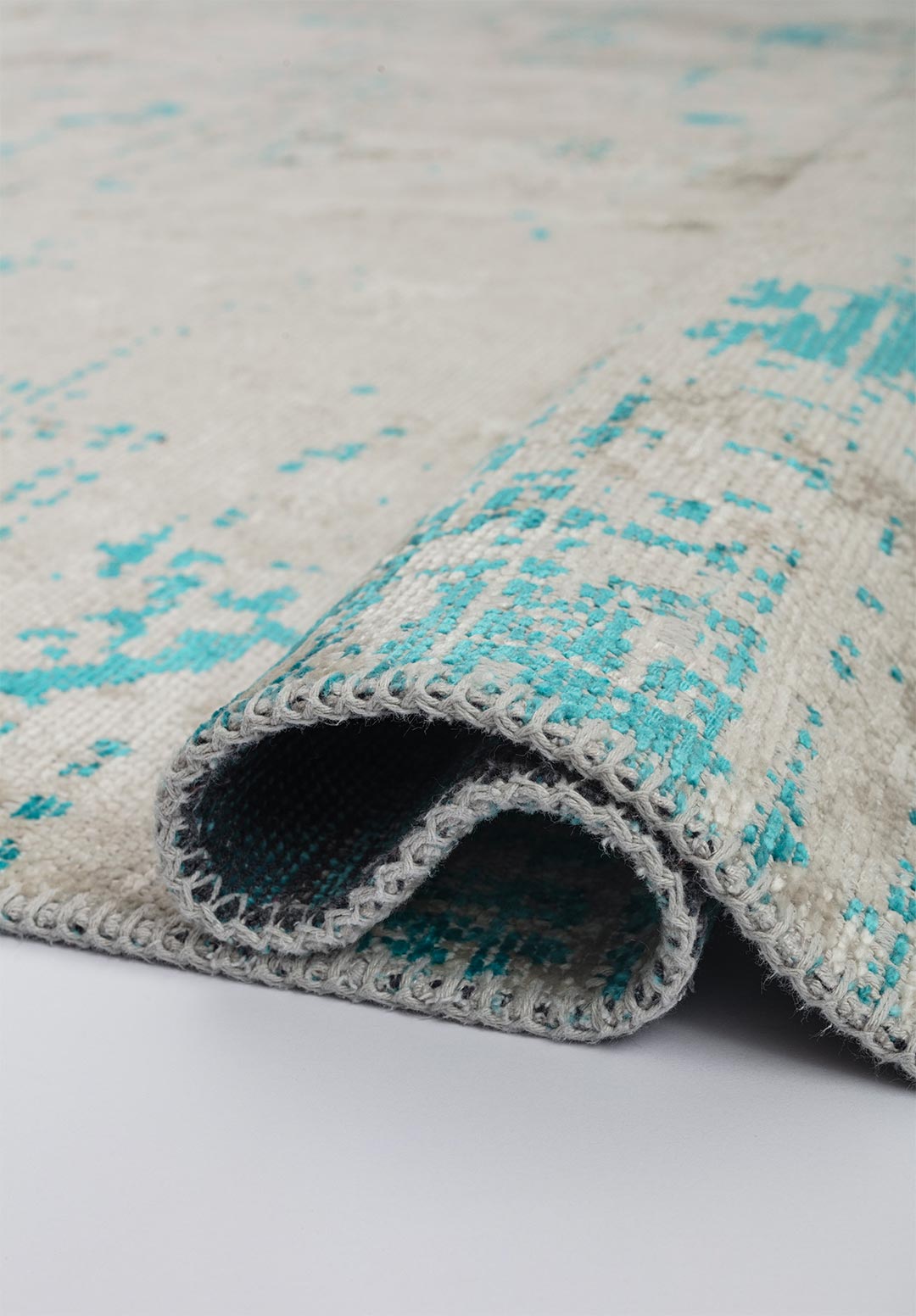 SPACE Экрю - Бирюзовый Ковер