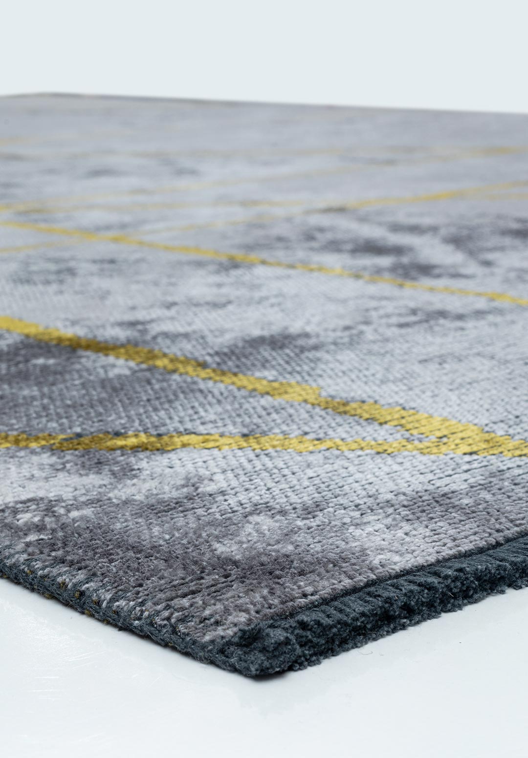 GRID Светлый GREY - Жёлтый Ковер