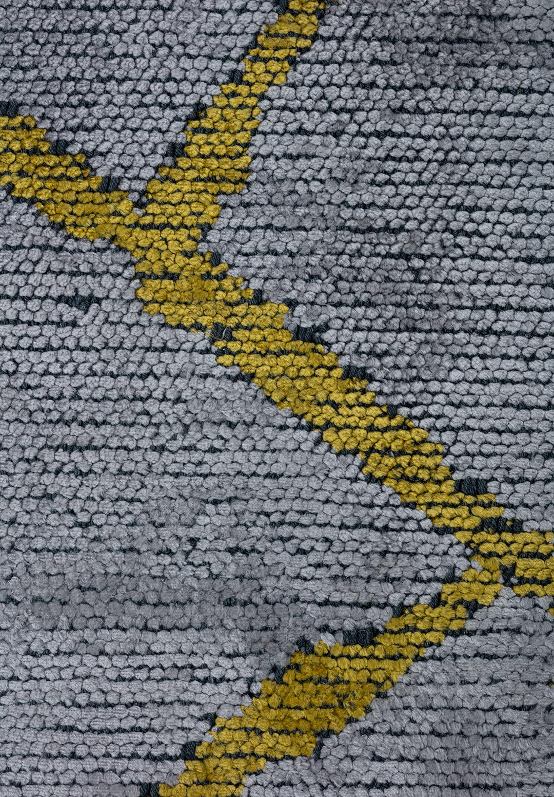 GRID Светлый GREY - Жёлтый Ковер