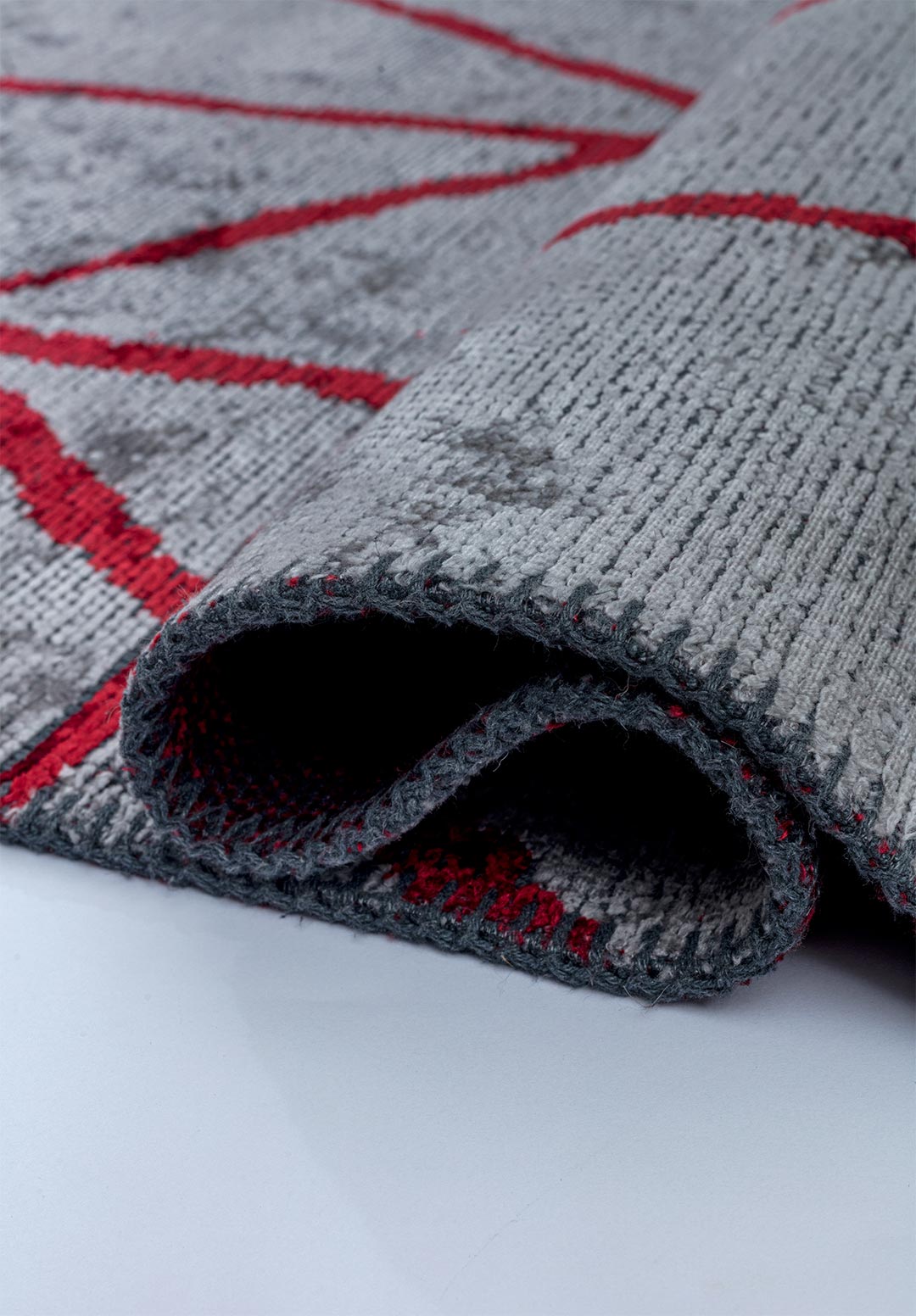 GRID Светлый GREY - Красный Ковер