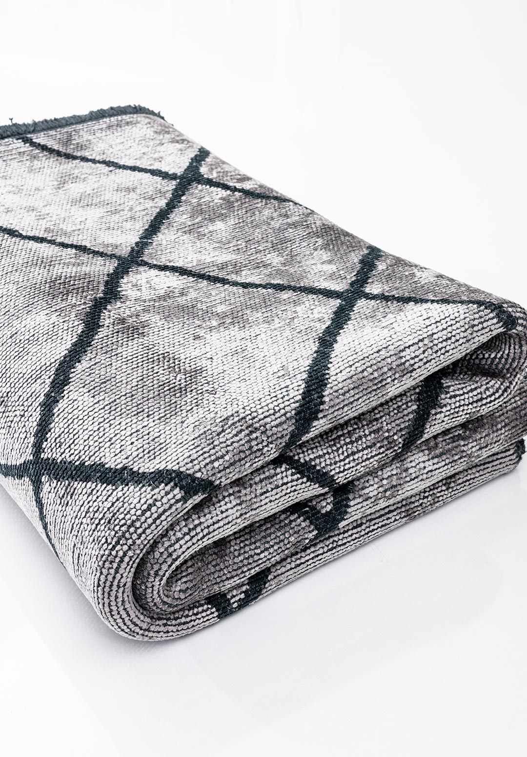 MOROCCAN MATTE Чёрный - Светлый GREY Ковер