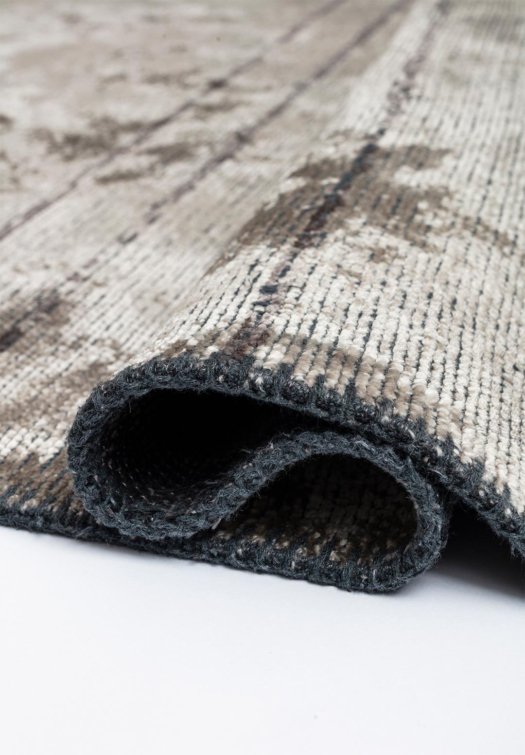 BARBER Тёмный GREY - Кремовый Ковер