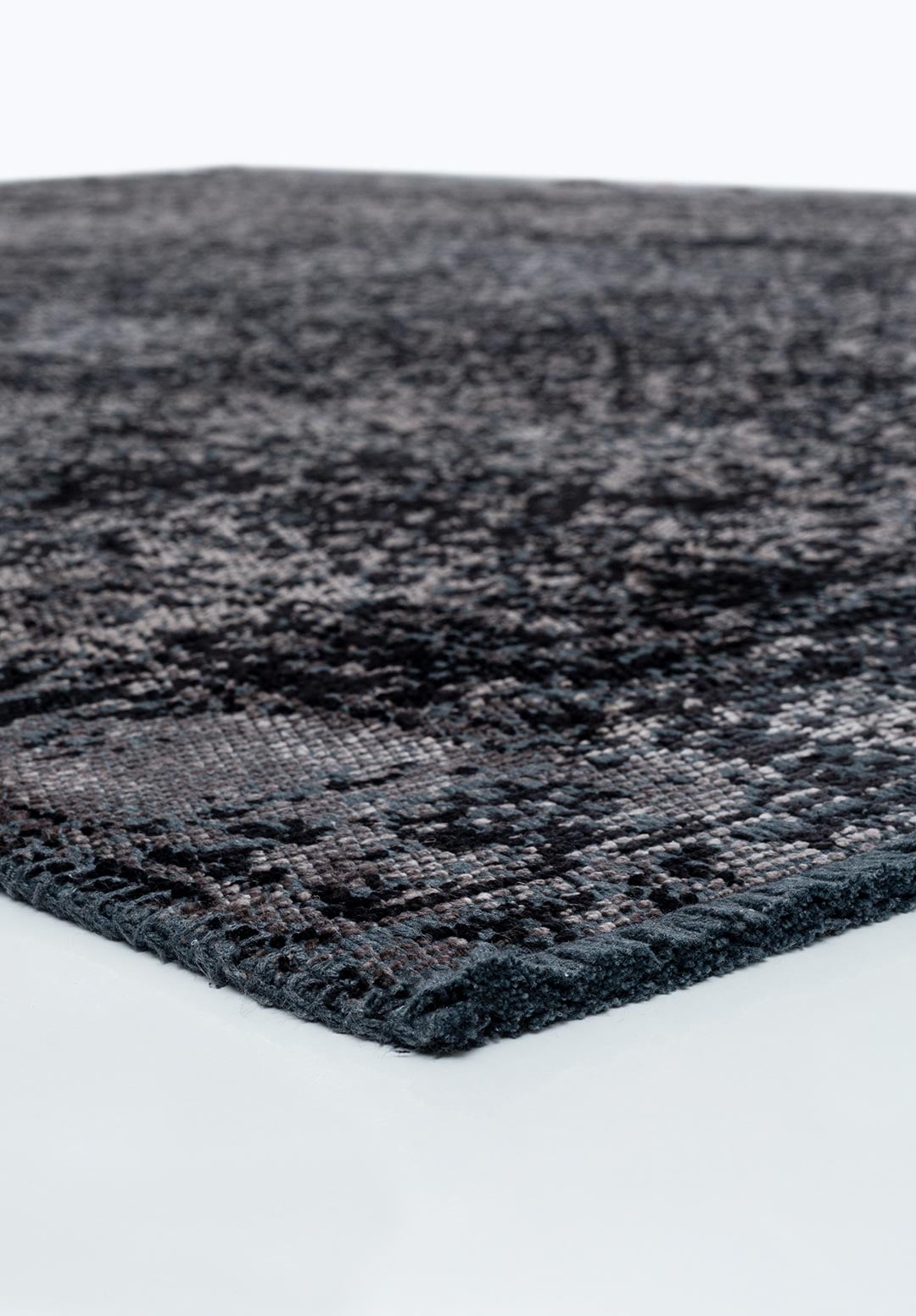 HERITAGE DARK GREY - BLACK RUG