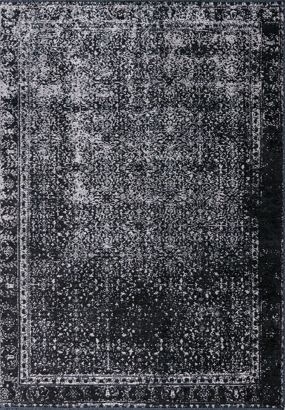 HERITAGE BLACK - LIGHT GREY RUG
