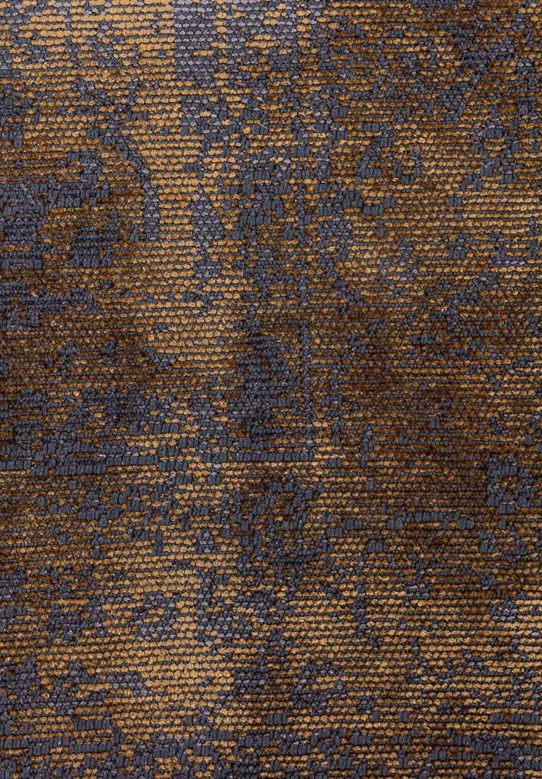 MEDALLION GREY - GOLD RUG