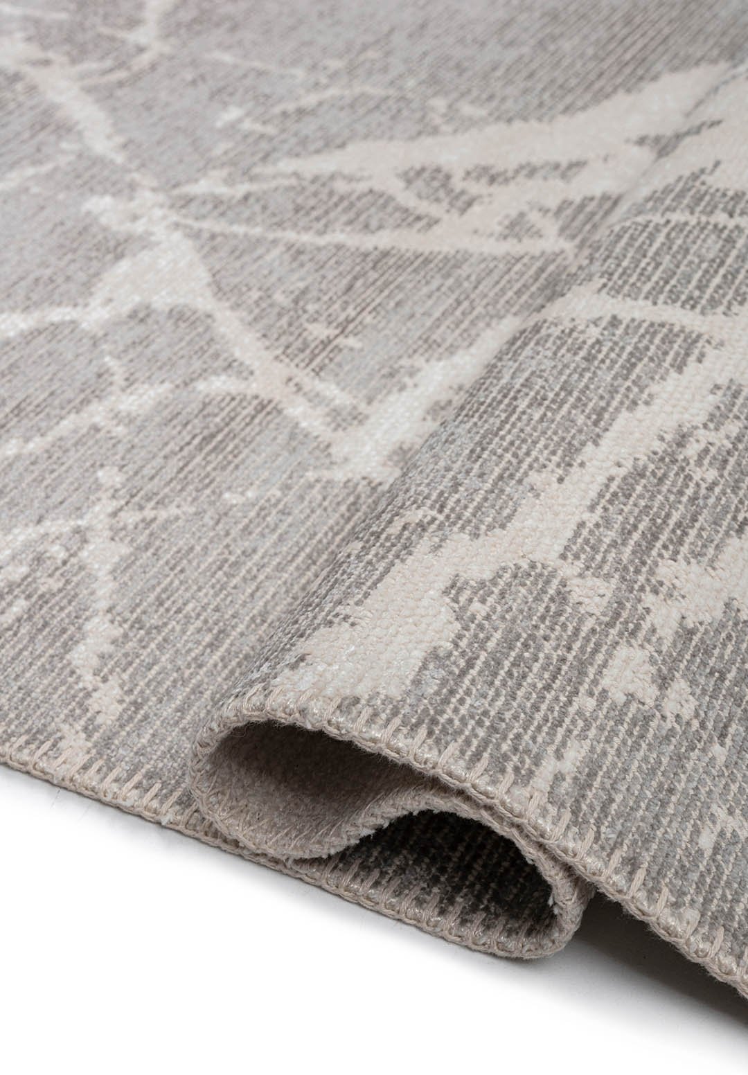 FRACTURE WHITE - LIGHT GREY RUG