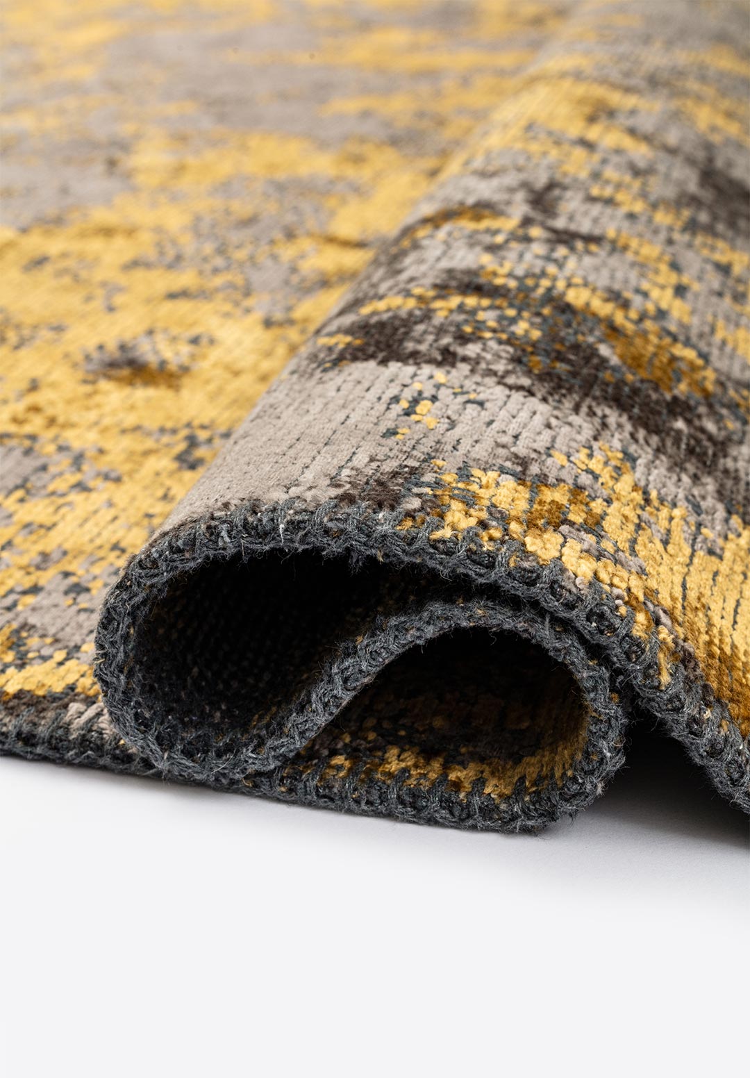 MARBLE Золотой - Тёмный GREY Ковер