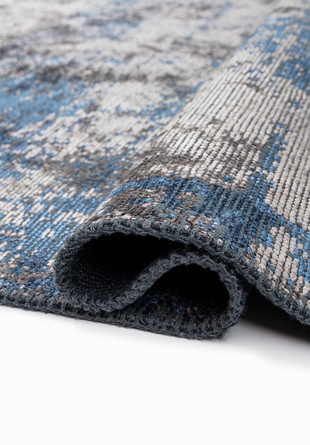 SURFACE NAVY BLUE - DARK GREY RUG