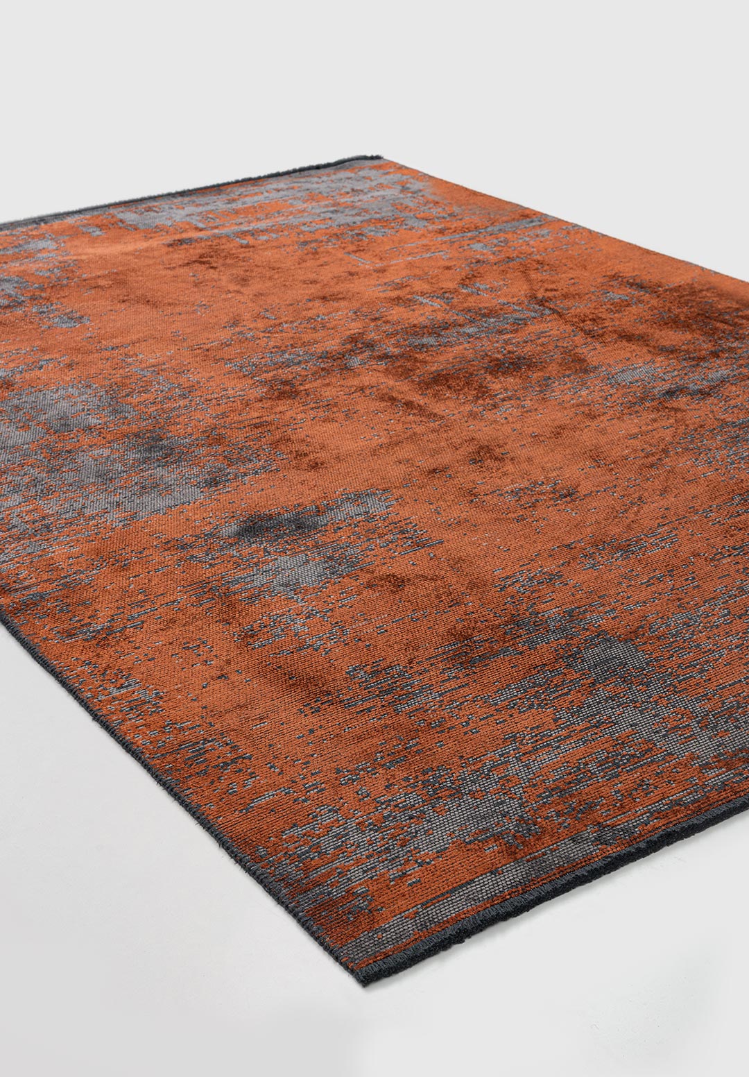 SURFACE GREY - RUST RUG